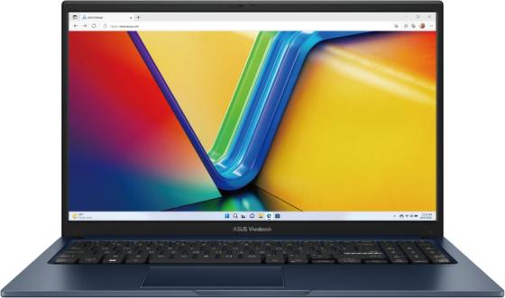 Ноутбук ASUS Vivobook 15 X1504ZA-BQ1143 15.6" 1920x1080 Intel Core i3-1215U SSD 512 Gb 8Gb Bluetooth 5.1 Intel UHD Graphics синий DOS 90NB1021-M01NX0