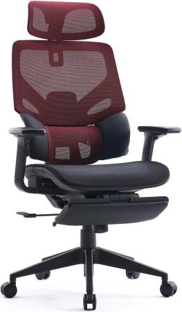 Кресло офисное Cactus CS-CHR-MC01-RDBK чёрный красный