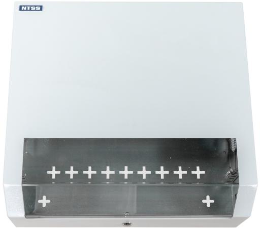 Шкаф коммутационный NTSS (NTSS-SOHO5U) настенный 5U 520x140мм пер.дв.стекл несъемн.бок.пан. 80кг белый IP20