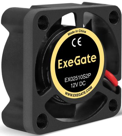 Вентилятор 12В DC ExeGate EX02510S2P (25x25x10 мм, Sleeve bearing (подшипник скольжения), 2pin, 10000RPM, 22dBA)