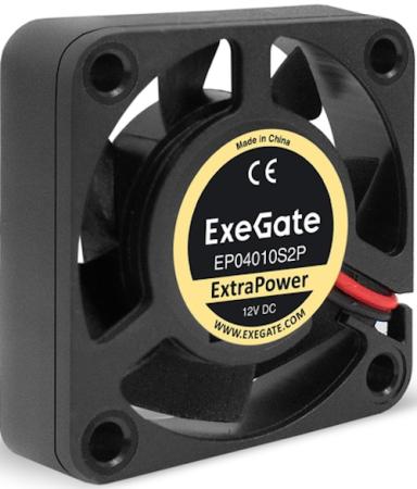Вентилятор 12В DC ExeGate ExtraPower EP04010S2P (40x40x10 мм, Sleeve bearing (подшипник скольжения), 2pin, 7500RPM, 36dBA)