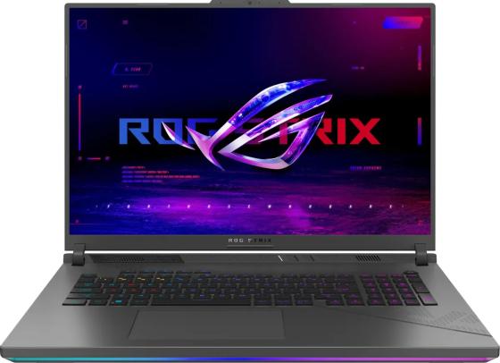 Ноутбук ASUS ROG STRIX G18 G814JIR-N6048 18" 2560x1600 Intel Core i9-14900HX SSD 1024 Gb 16Gb WiFi (802.11 b/g/n/ac/ax) Bluetooth 5.2 nVidia GeForce RTX 4070 8192 Мб серый DOS 90NR0ID6-M002E0