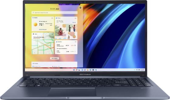 Ноутбук ASUS VivoBook 15 X1502ZA-BQ368 15.6" 1920x1080 Intel Core i7-1255U SSD 1024 Gb 16Gb WiFi (802.11 b/g/n/ac/ax) Bluetooth 5.2 Intel Iris Xe Graphics синий DOS 90NB1021-M00J90