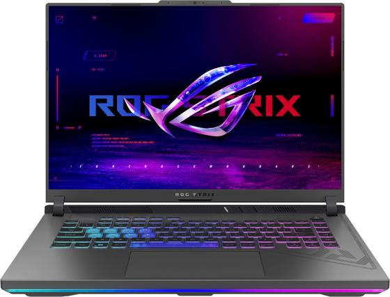 Ноутбук ASUS ROG Strix G16 G614JU-N4098 16" 2560x1600 Intel Core i7-13650HX SSD 1024 Gb 16Gb WiFi (802.11 b/g/n/ac/ax) Bluetooth 5.2 nVidia GeForce RTX 4050 6144 Мб серый DOS 90NR0CC1-M008W0
