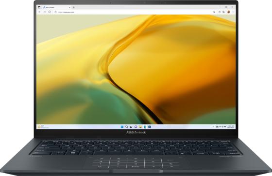 Ноутбук ASUS ZenBook 14X OLED UX3404VA-M9091X 14.5" 2880x1800 Intel Core i9-13900H SSD 1024 Gb 16Gb WiFi (802.11 b/g/n/ac/ax) Bluetooth 5.1 Intel Iris Xe Graphics серый Windows 11 Professional 90NB1081-M00500