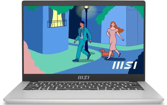 Ноутбук MSI Modern 14 C13M-1085XRU 14" 1920x1080 Intel Core i5-1335U SSD 512 Gb 16Gb WiFi (802.11 b/g/n/ac/ax) Bluetooth 5.2 Intel Iris Xe Graphics серебристый DOS 9S7-14J111-1085