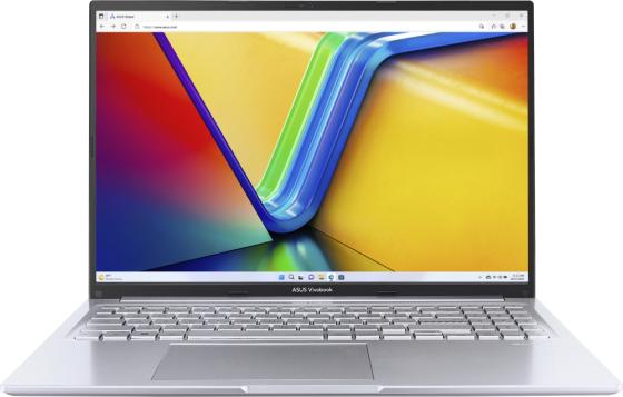 Ноутбук ASUS VivoBook 16 X1605ZA-MB830 16" 1920x1200 Intel Core i7-1255U SSD 1024 Gb 16Gb WiFi (802.11 b/g/n/ac/ax) Bluetooth 5.3 Intel Iris Xe Graphics серебристый DOS 90NB0ZA2-M01790