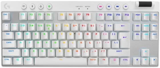 Клавиатура/ Logitech Gaming Keyboard G PRO X TKL LIGHTSPEED Mechanical  - WHITE - TACTILE