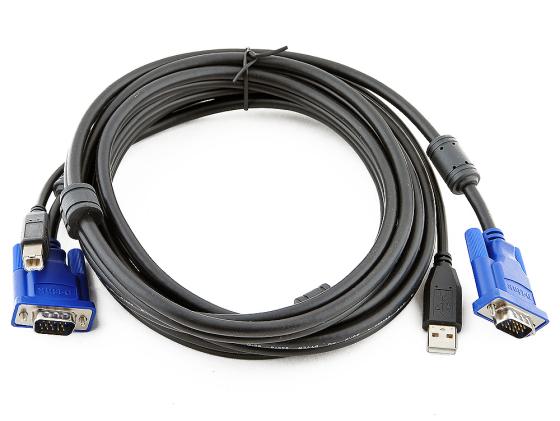 Набор кабелей D-LINK DKVM-CU3 USBx2 VGAx1 для DKVM-xU KVM-221 3m