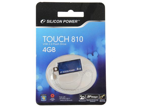 Флешка USB 4Gb Silicon Power Touch 810 SP004GBUF2810V1B синий