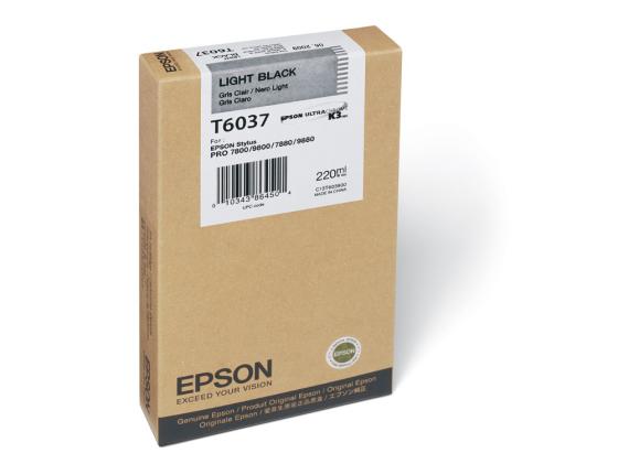 Картридж Epson C13T603700 для Epson Stylus Pro 7800/9800/7880/9880 серый