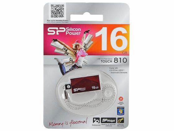 Флешка USB 16Gb Silicon Power Touch 810 SP016GBUF2810V1R красный