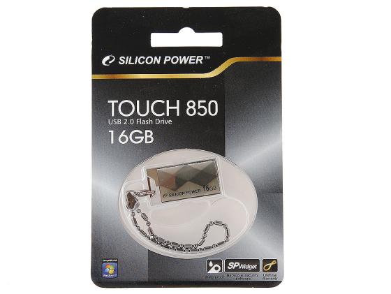 

Флешка USB 16Gb Silicon Power Touch 850 SP016GBUF2850V1T титановый