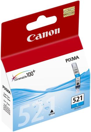 Картридж Canon CLI-521C для PIXMA iP3600 iP4600 MP540 MP620 MP630 MP980 голубой