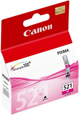 Картридж Canon CLI-521M CLI-521M CLI-521M для для PIXMA iP3600 iP4600 MP540 MP620 MP630 MP980 447стр Пурпурный