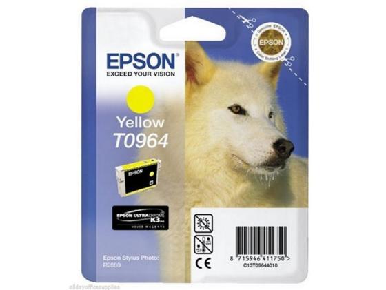 Фото - Картридж Epson C13T09644010 T0964 для Epson Stylus Photo R2880 желтый картридж epson t0968 c13t09684010 для epson st ph r2880 черный матовый