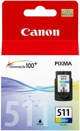 Картридж Canon CL-511 для PIXMA MP240 MP260 MP480 цветной 300стр