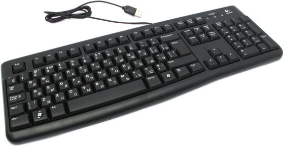 Клавиатура Logitech K120 черный USB 920-002506
