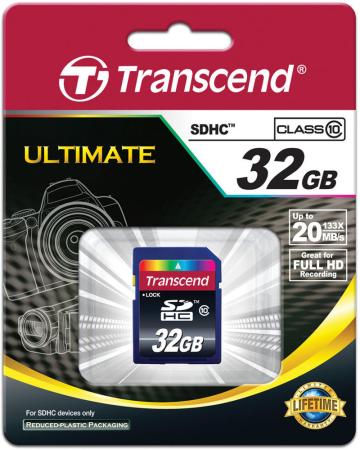 Карта памяти SDHC 32GB Class 10 Transcend TS32GSDHC10