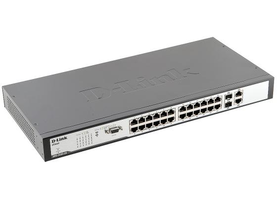 Коммутатор D-LINK DES-3200-26 управляемый 24 порта 10/100Mbps + 2 Combo SFP