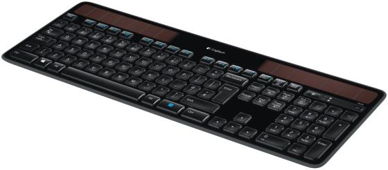 Клавиатура беспроводная Logitech Solar K750 USB черный 920-002938
