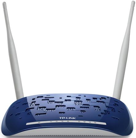 Беспроводной маршрутизатор ADSL TP-LINK TD-W8960N 802.11n 300Mbps 2.4ГГц 19dBm 4xLAN