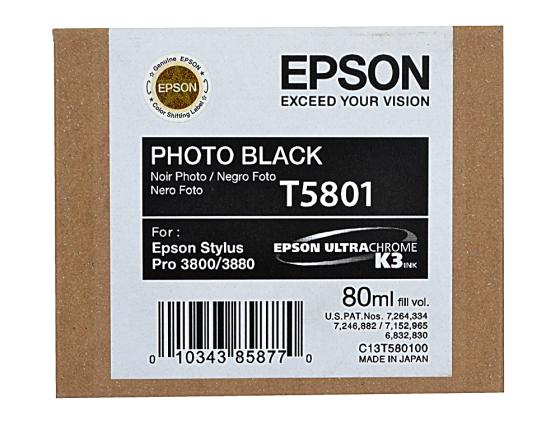 

Картридж Epson T580100 для Epson Stylus Pro 3800 Photo черный 80мл