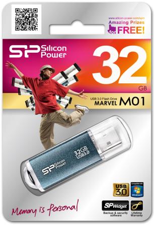 Флешка USB 32Gb Silicon Power Marvel series M01 SP032GBUF3M01V1B синий