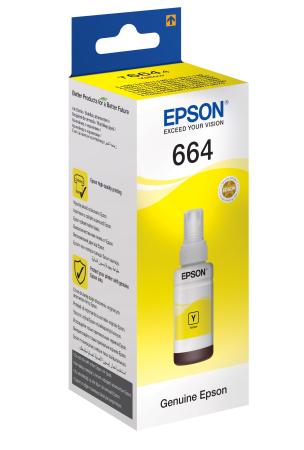 Чернила Epson C13T66444A C13T66444A для для L100 L110 L210 L300 L355 7500стр Желтый