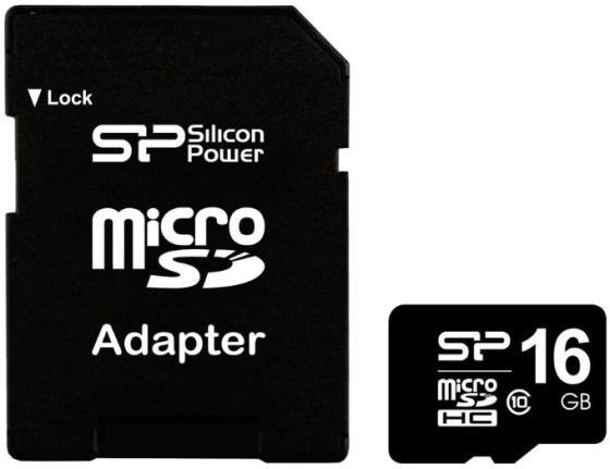 Карта памяти Micro SDHC 16GB Class 10 Silicon Power SP016GBSTH010V10