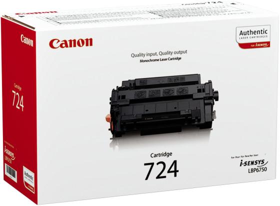 Картридж Canon 724 для LBP6750dn черный 6000 страниц