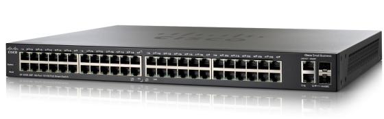 Коммутатор Cisco SLM248PT-G5 управляемый 48 портов 10/100Mbps 2x combo GbLAN/SFP