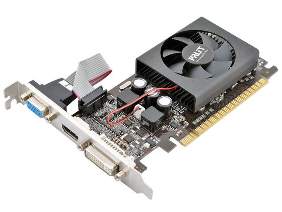 Видеокарта 1024Mb Palit GeForce GT610 PCI-E D-Sub DVI HDMI D-Sub Retail NEAT6100HD06-1196F