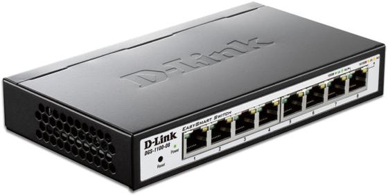 Коммутатор D-LINK DGS-1100-08 управляемый 8 портов 10/100/1000Mbps