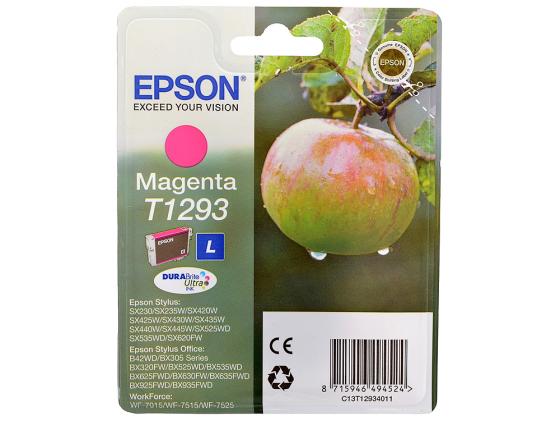 

Картридж Epson C13T12934011/4012 для Stylus SX420 425 525WD B42WD BX320FW пурпурный 370стр