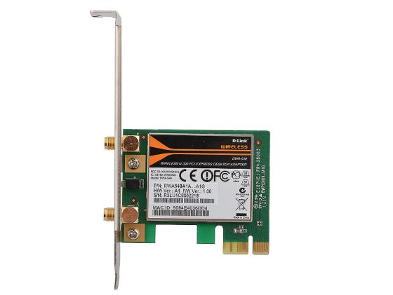Беспроводной PCI-E адаптер D-Link DWA-548 802.11n 300Mbps 2.4 17dBm
