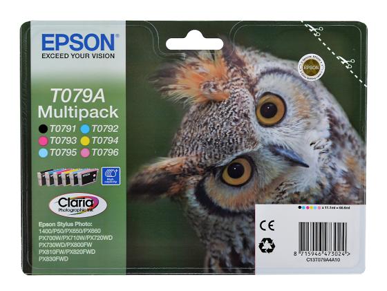 Набор Картриджей Epson C13T079A4A10 Multipack для P50 PX660 PX720WD PX820FWD