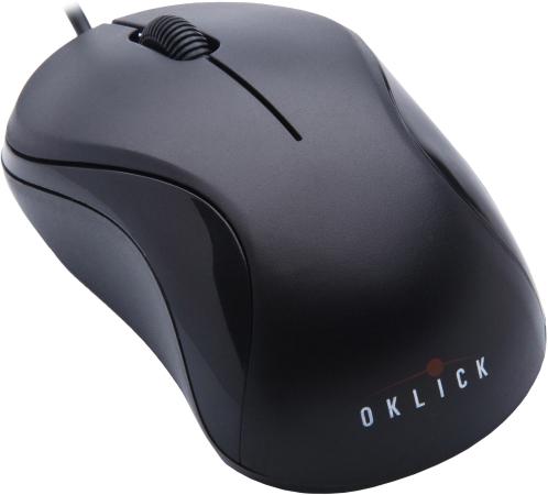 Мышь проводная Oklick 115S чёрный USB 711636
