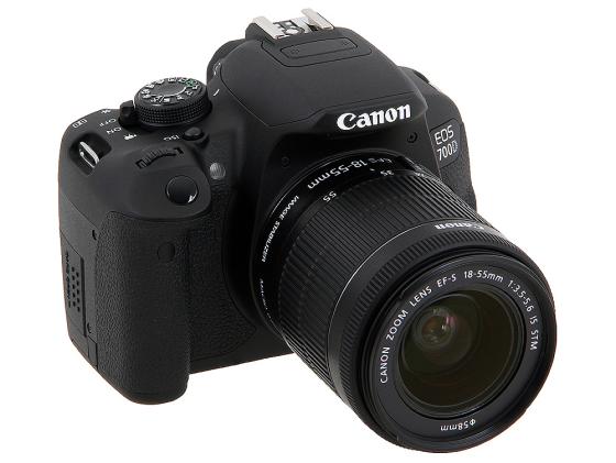 Зеркальная фотокамера Canon EOS 700D Kit 18-55 IS STM 18.5Mp черный