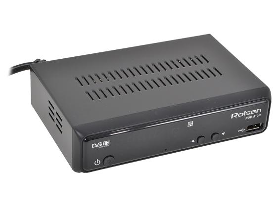 Тюнер цифровой DVB-T2 Rolsen RDB-510N HDMI RCA SPDIF