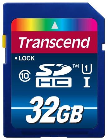 Карта памяти SDHC 32GB Class 10 Transcend UHS-I 400x Premium TS32GSDU1
