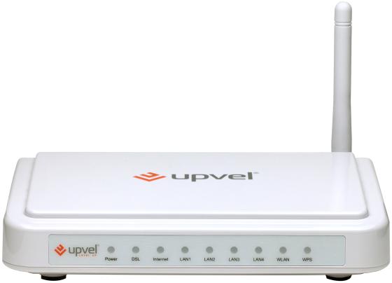 Беспроводной маршрутизатор ADSL Upvel UR-344AN4G 802.11bgn 150Mbps 2.4 ГГц 4xLAN USB белый