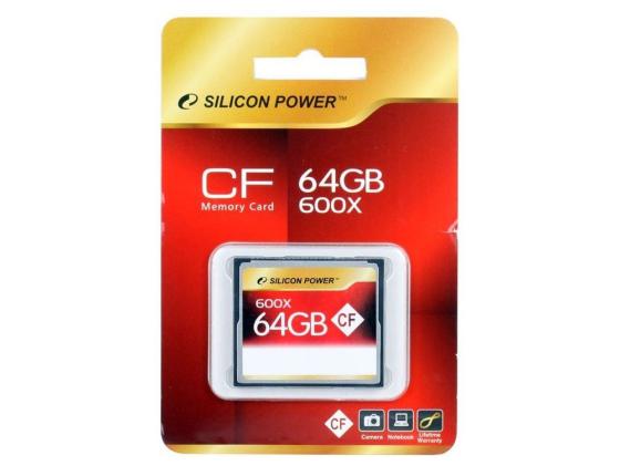 Карта памяти Compact Flash Card 64Gb Silicon Power 600x SP064GBCFC600V10