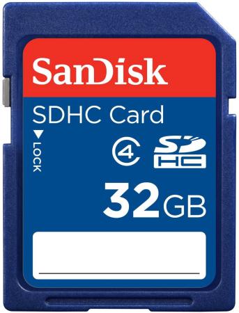 Карта памяти SDHC 32GB Class 4 Sandisk SDSDB-032G-B35