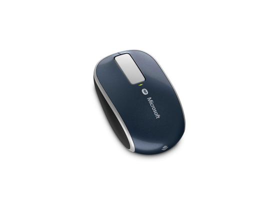 Мышь беспроводная Microsoft Sculpt Touch серый синий Bluetooth