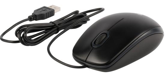 Мышь проводная logitech b100 черный