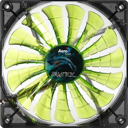 Вентилятор Aerocool Shark Evil Green Edition 120mm 800rpm 12.6 dBA EN55697