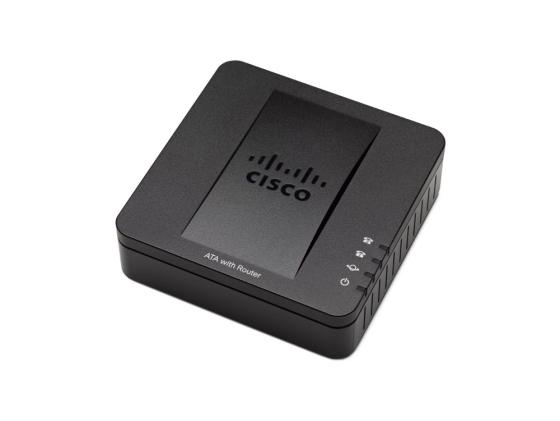 Телефонный адаптер Cisco SPA122-XU для VoIP два порта FXS с функцией роутера и голосового шлюза