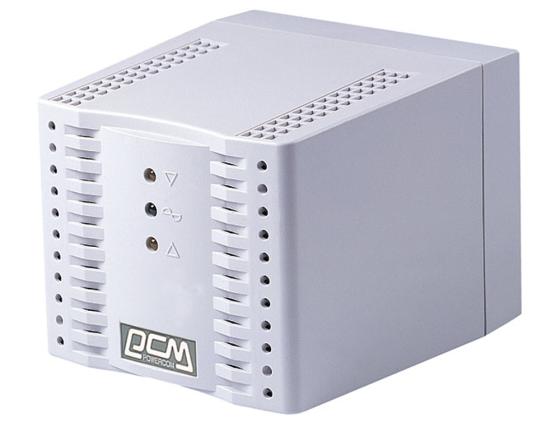 Стабилизатор напряжения Powercom TCA-1200 4 розетки 1 м белый