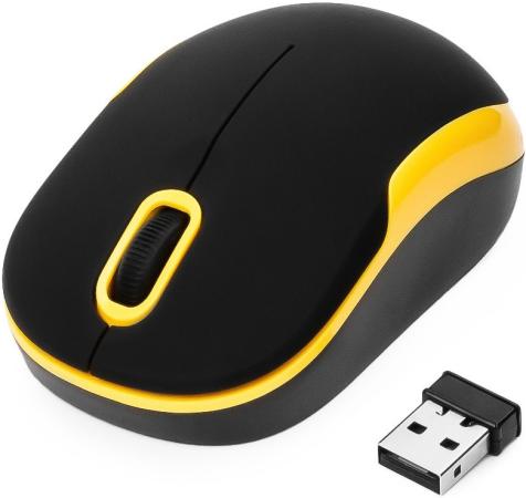 Мышь беспроводная Gembird MUSW-200BKY чёрный жёлтый USB
